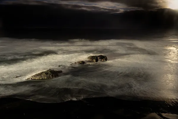 Moon and Rocks at 3:00 a.m.