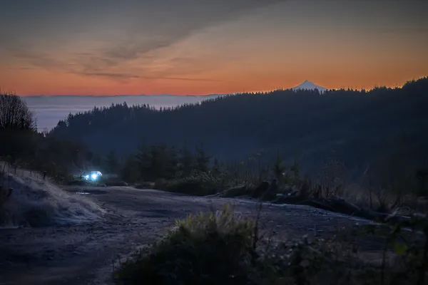 Cold Fall over Rocky Point