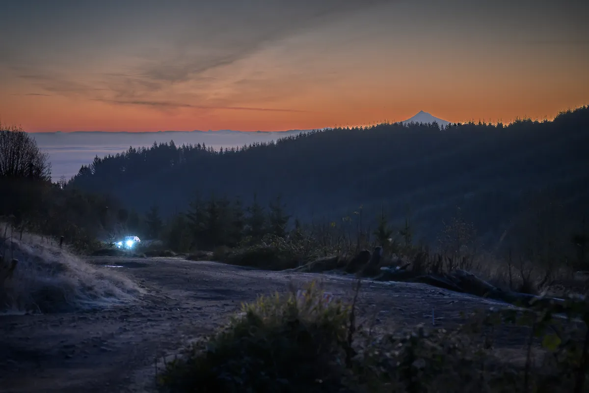 Cold Fall over Rocky Point